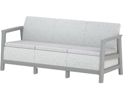 Keter Scandi Linea 3-zits Loungebank - Lichtgrijs