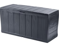 Keter Sherwood Opbergbox - 270L - 117x45x58cm - Antraciet