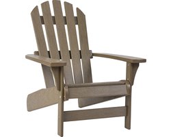 Keter Tahoe Adirondack Premium Tuinstoel - 88,9x71,76x93,35cm - Gerecycled Hoogwaardig HDPE kunststof - Bruin