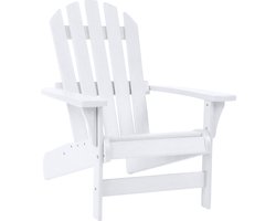 Keter Tahoe Adirondack Premium Tuinstoel - 88,9x71,76x93,35cm - Gerecycled Hoogwaardig HDPE kunststof - Wit