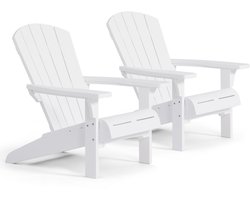 Keter Troy Adirondack Tuinstoel - 2 stuks - 81x93x96,5cm - Wit