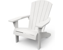 Keter Troy Adirondack Tuinstoel SET van 2 stuks - 85x80x96,5cm - Wit