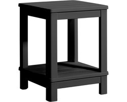 Keter Troy Deluxe Bijzettafel - 40.5x40.5x2cm - Grafiet