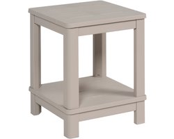 Keter Troy Deluxe Bijzettafel - 40.5x40.5x2cm - Soft Beige