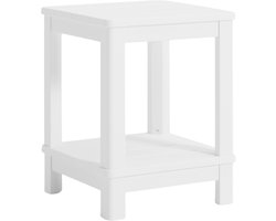 Keter Troy Deluxe Bijzettafel - 40.5x40.5x52cm - Wit