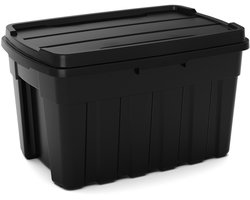 KETER TUFF BOX 140L STORAGE MET DEKSEL WATERDICHT ZWART