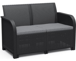 Keter-Tuinbank-2-zits-Rosalie-grafietkleurig