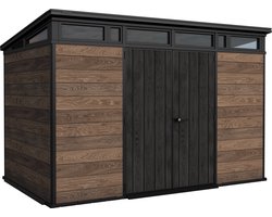 Keter Walnut Pent 117 Tuinhuis - 342x218x226 cm – Donker Bruin