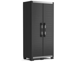Keter XL Garage Hoge Kast - 3 Planken - 89x54x188cm - Zwart