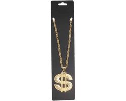 Ketting ”goud dollar” - Gouden Dollar Ketting