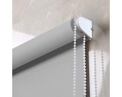 Ketting Rolgordijn Vervangingsketting 2 Meter Wit - Parelketting Verticaal 45 mm - Reserveonderdeel Met 1 stuk Kettingverbinder Rolgordijn