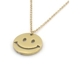 Ketting Smiley – RVS – 75cm