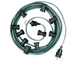 Kettingenset - Verlichtingssnoer - Decoratieve verlichting - 20 gemonteerde fittingen - 20 meter - Groen