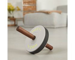 Kettler Buikspiertrainer Ab Wheel - Walnoothout - Stevige grip