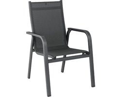 Kettler EASY stapelfauteuil alu-text. Grijs