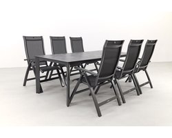Kettler Edge/Altura 220 cm. tuinset - 7-delig verstelbaar