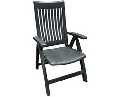 Kettler Roma Verstelbare Tuinstoel - Antraciet