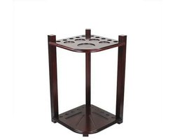 Keu rek 10 keuen hoek model - 72x40cm - Keu houder vloer - Biljart accessoires - Inclusief ruimte voor ballen