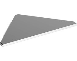 KEUCO Hoekplank, doucheplank van aluminium, zilver, 24,5x24,5x1,7cm, wandmontage in de douche, Douchemand, Edition 400