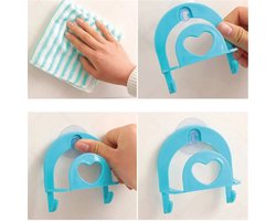 Keuken Gootsteen Rek - 2 STUKS - Spons Houder Wasbak - Organizer Gootsteen - Kraan Organisator - Douche mandje - Keuken Wasbak Mandje Sponshouder - Blauw