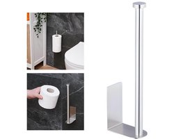 Keuken Papieren Handdoekhouder - Zelfklevende Tissue Hanger - Roestvrijstalen Wandmontage - Keukenrol- & Handdoekrek - Zilver