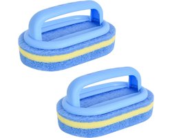 Keuken Schoonmaken - Badkamer Wc Keuken Glas - Muur Schoonmaken - Cleaning Tools - pack - Bad Borstel Handvat Spons Bad Bottombathtub Keramische - 2