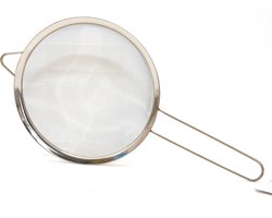Keuken vergiet - edelstaal - 26 cm - met handvat - zeef koken - Keuken/koken benodigdheden - Zeven/vergieten