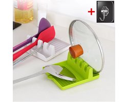 Keuken Vork Lepel Houders Antislip Pad Keuken accessoires Hot Kookgerei Rest Keuken Organisator En Opslag Met Drip Pad