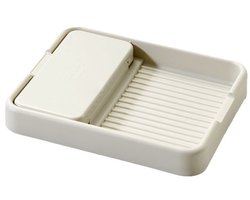 Keukenaccessoiresrek - Potdekselrek voor op het aanrecht - Dekselhouder - Voor op het fornuis Spatel Deksel Bestekhouder - Opvouwbaar rek - Geschikt voor het plaatsen van keukengadgets en kookaccessoires op het aanrecht (wit)