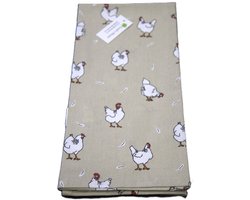 Keukendoek - Set van 2 - Kip - Keukenset - Theedoek -Keukentextiel