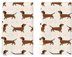 Keukendoeken - 2 stuks - 40*60 cm - Vaatdoeken - Geschikt voor koken, bakken en afwassen - Keukenhanddoek - Zeer absorberend - Kan gebruikt worden als hittebestendige onderlegger of voor het bakken van koekjes - Vaatdoek - Schoonmaakdoek