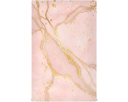 Keukendoeken Set - Decoratieve Handdoeken - Keuken Decoratie - Zacht Katoen Linnen Gevoel - 6 stuks 71x45cm - Roze Marmer Goud
