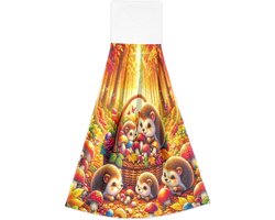 Keukendoeken Set - Theedoeken Keuken - Keuken Schoonmaken - Met Ophanglus - 462 x 355 cm - Oranje