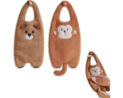 Keukendoeken Set - Theedoeken Vaatdoeken - Keuken Gebruik - Zacht Coral Fleece - 25.5 x 20 cm - Multicolor