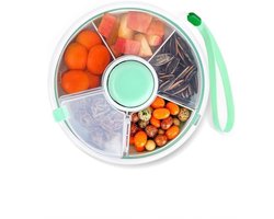Keukengerei - Opbergbox - Snack Spinner - Picknickdoos - Opbergdoos Met Deksel - ABS-materiaal - groen