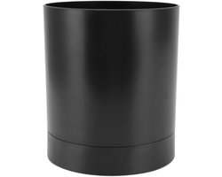 Keukengereihouder, grote houder voor keukengerei voor op het aanrecht, 360 graden draaibare eenvoudige eetstokjesmand, keukenbestekhouder met compartimentontwerp voor thuis (zwart)