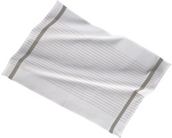 Keukenhanddoek 50x70cm, set3,stripe white center, taupe