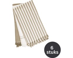 Keukenhanddoeken CAVENDISH - SET/3 - 50x70 cm, taupe