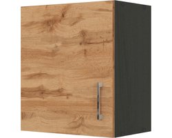 Keukenhangkast Sorrella 50cm 1 deur - eik/grafiet