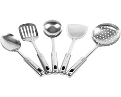 Keukenhulpmiddelen Set van RVS - Kookgereedschap voor Gemakkelijk Gebruik in de Keuken