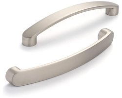 Keukenkast Handgrepen Geborsteld - 6 Stuks - Meubelgrepen - Keukenkast Handgrepen - Gatafstand 96mm - Keuken Deurgrepen - Zilver - Voor Laden, Kastdeuren, Keukenkasten, Keuken