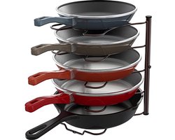 Keukenkast Organizer voor Potten en Pannen, Houder en Rek in Brons