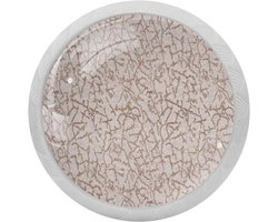 Keukenkast Ronde Knoppen en Trekken 4 Pakketten Lade Handgrepen Fluorescerende Kast Deurknoppen Dressoir Knop met 8 RVS Schroeven Stof Textuur Droog Crack
