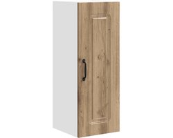 Keukenkast | Wandkast | Muurkast | Opbergkast aan de muur met plank Artisan Eiken 30 x 31 x 80 cm