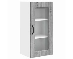 Keukenkast | Wandkast | Muurkast | Opbergkast aan de muur met plank Grijs Sonoma 40 x 31 x 80 cm