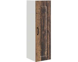 Keukenkast | Wandkast | Muurkast | Opbergkast aan de muur Oud Hout 30 x 31 x 100 cm Bewerkt hout
