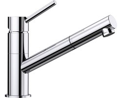 Keukenkraan - Gootsteenkraan Wasmand - Dagelijks Gebruik - Uittrekbare Slang - 132 mm Hoog - Chroom