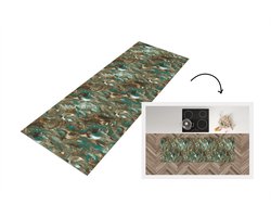 Keukenloper 150x50 cm - Keukenmat vinyl Luxe - Marmer print - Patronen - Verf - Keukenmatten loper - Keuken vloerkleed tapijt