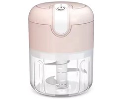 Keukenmachine - Mini chopper-knoflookmolen-Roze-Keukengereedschap-Mini Electrische Hakmolen -