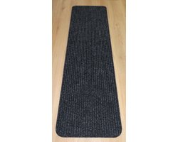Keukenmat - loper - Heavy Duty - zwart - antraciet - 50x180cm - antislip